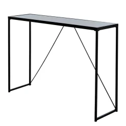 Outlet Design Konsolentisch mit Schwarzglas Platte - Burano Tische