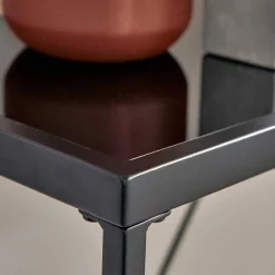 Outlet Design Konsolentisch mit Schwarzglas Platte - Burano Tische