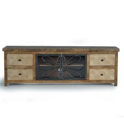 Best Design Lowboard mit Glas Metalltüren - Everton Tv & Hifi-Möbel|Lowboards