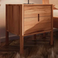 Outlet Design Nachtkommode 60x64x36 - Indrya Kommoden