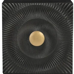 Best Design Nachtschrank in Schwarz und Gold - Oglio Kommoden