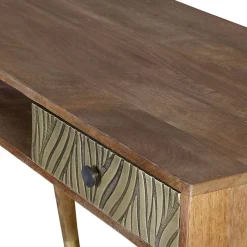 Sale Design Schreibtisch aus Mangoholz und Metall - Filurina Tische