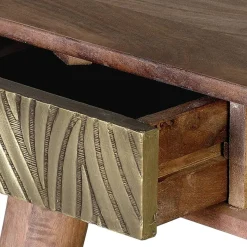 Sale Design Schreibtisch aus Mangoholz und Metall - Filurina Tische