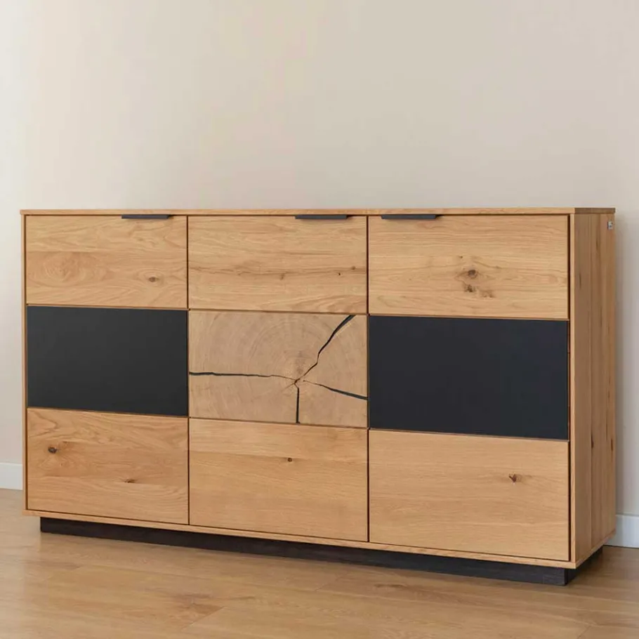 Best Design Sideboard aus Eiche und Glas - Masicuri Sideboards