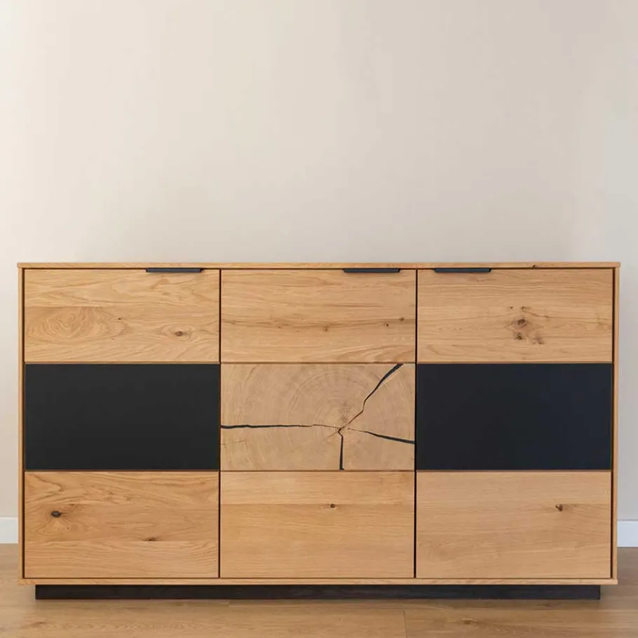 Best Design Sideboard aus Eiche und Glas - Masicuri Sideboards