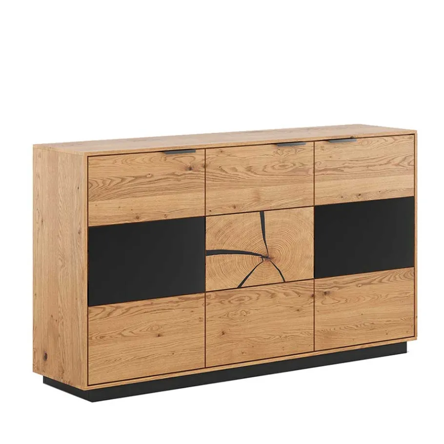 Best Design Sideboard aus Eiche und Glas - Masicuri Sideboards
