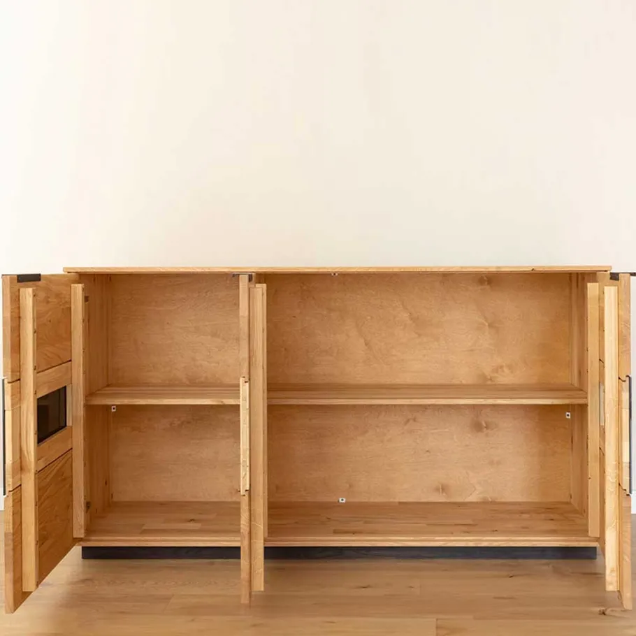 Best Design Sideboard aus Eiche und Glas - Masicuri Sideboards