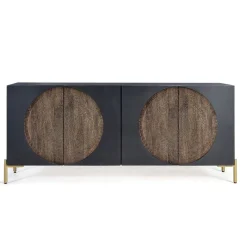 Sale Design Sideboard mit Mandala Schnitzerei - Synessa Sideboards