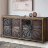 Best Design Sideboard mit vier Glas Metalltüren - Everton Sideboards