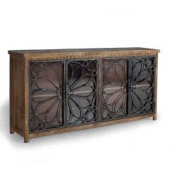 Best Design Sideboard mit vier Glas Metalltüren - Everton Sideboards