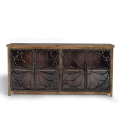 Best Design Sideboard mit vier Glas Metalltüren - Everton Sideboards
