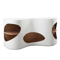 Sale Design Sideboard Regal in Weiß Hochglanz - Scarula Sideboards