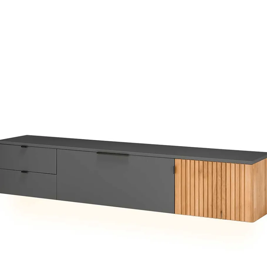 Design TV Anbauwand zweifarbig - Cruzca (dreiteilig) Wohnwände