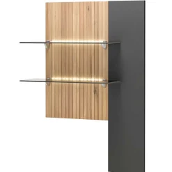 Design TV Anbauwand zweifarbig - Cruzca (dreiteilig) Wohnwände