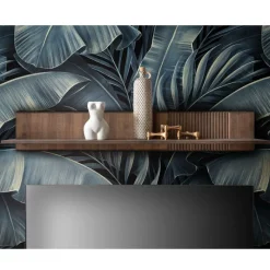 Clearance Design Wandboard in Braun geölt - Malawi Regale