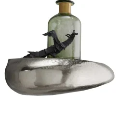 Clearance Design Wandregal in Nickelfarben - Indrya Regale