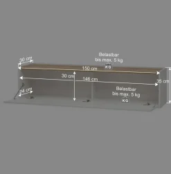 Hot Design Wohnwand 350 cm breit - Nonessia I (dreiteilig) Wohnwände