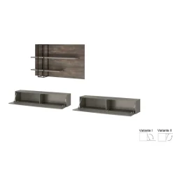 Best Design Wohnwand für die Wandmontage - Mundo (dreiteilig) Wohnwände