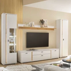 Online Design Wohnwand Möbelset - Racelyn (vierteilig) Wohnwände