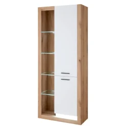 Discount Design Wohnwand Set in Mattweiß - Adejano (dreiteilig) Wohnwände