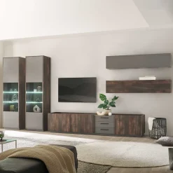 Discount Design Wohnwandmöbel Set - Mundo (fünfteilig) Wohnwände