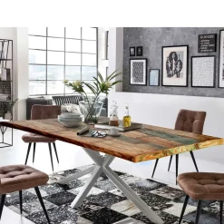 Sale Designer Altholz Esstisch in Mehrfarbig - Dembley Tische