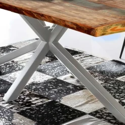 Sale Designer Altholz Esstisch in Mehrfarbig - Dembley Tische