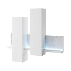 Online Designer TV Anbauwand in Betonoptik - Venatio (dreiteilig) Wohnwände