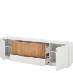 New Designer TV Wohnwand in Weiß - Miloris (dreiteilig) Wohnwände