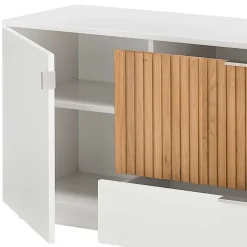 New Designer TV Wohnwand in Weiß - Miloris (dreiteilig) Wohnwände