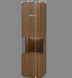 Clearance Designer Wohnwand Möbel mit LED - Cruzca (dreiteilig) Wohnwände