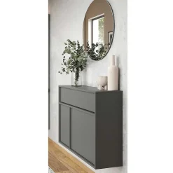 Best Design-Kommode mit Spiegel Set - Flemingo (zweiteilig) Garderoben