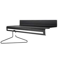 Design-Wandgarderobe aus Stahl in Schwarz - Salamanca Garderoben