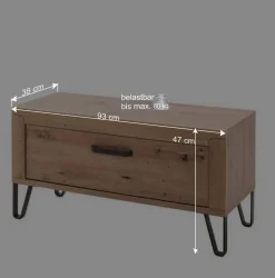 Best Dielenbank in Wildeiche Optik - Carry Sitzbank