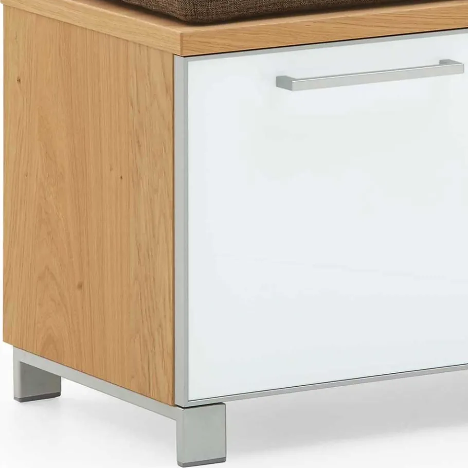 Clearance Dielenbank Wynoca mit Weißglas Sitzbank