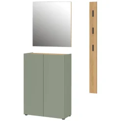 Dielenmöbel Set zweifarbig - Bien (dreiteilig) Garderoben