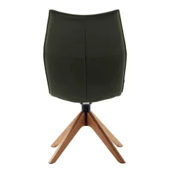 Sale Drehbare Lederstühle in Oliv Grün - Diziana (2er Set) Stühle
