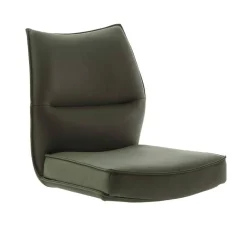 Sale Drehbare Lederstühle in Oliv Grün - Diziana (2er Set) Stühle