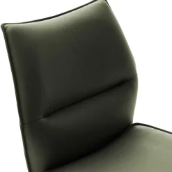 Sale Drehbare Lederstühle in Oliv Grün - Diziana (2er Set) Stühle
