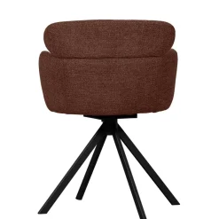 Sale Drehbarer Polsterstuhl in Kastanienbraun Stoff - Rajavo (2er Set) Stühle