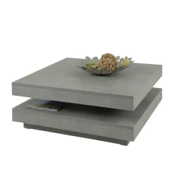 Outlet Drehbarer Sofatisch in Beton Optik - California Tische