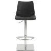 Best Drehbarer Tresenstuhl aus Kunstleder Schwarz - Sanlina Hocker