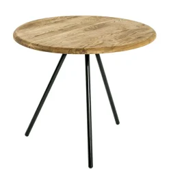 Sale Dreibein Beistelltisch mit Holzplatte aus Eiche - Berga Tische