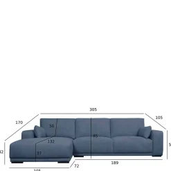 Best Dreisitzer Ecksofa mit Taschenfederkern - Latenda Sofas
