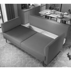 Best Dunkelrote Schlafcouch mit 140x200 Liegefläche - Giannin Sofas