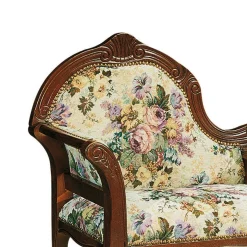 Best Dunkle Telefonbank im Barock Stil Magari mit floralem Muster Sitzbank