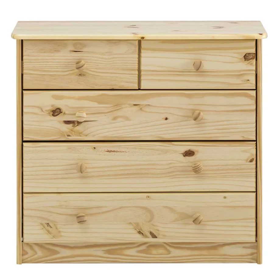 Outlet Echtholz Kommode aus Kiefer Massivholz - Eildon Kommoden