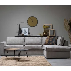 Best Ecksofa Hope aus Cord-Webstoff und Massivholz Sofas