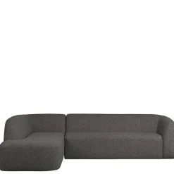Best Ecksofa in Schwarzgrau Chenille - Barat Sofas
