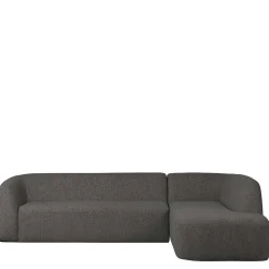 Best Ecksofa in Schwarzgrau Chenille - Barat Sofas